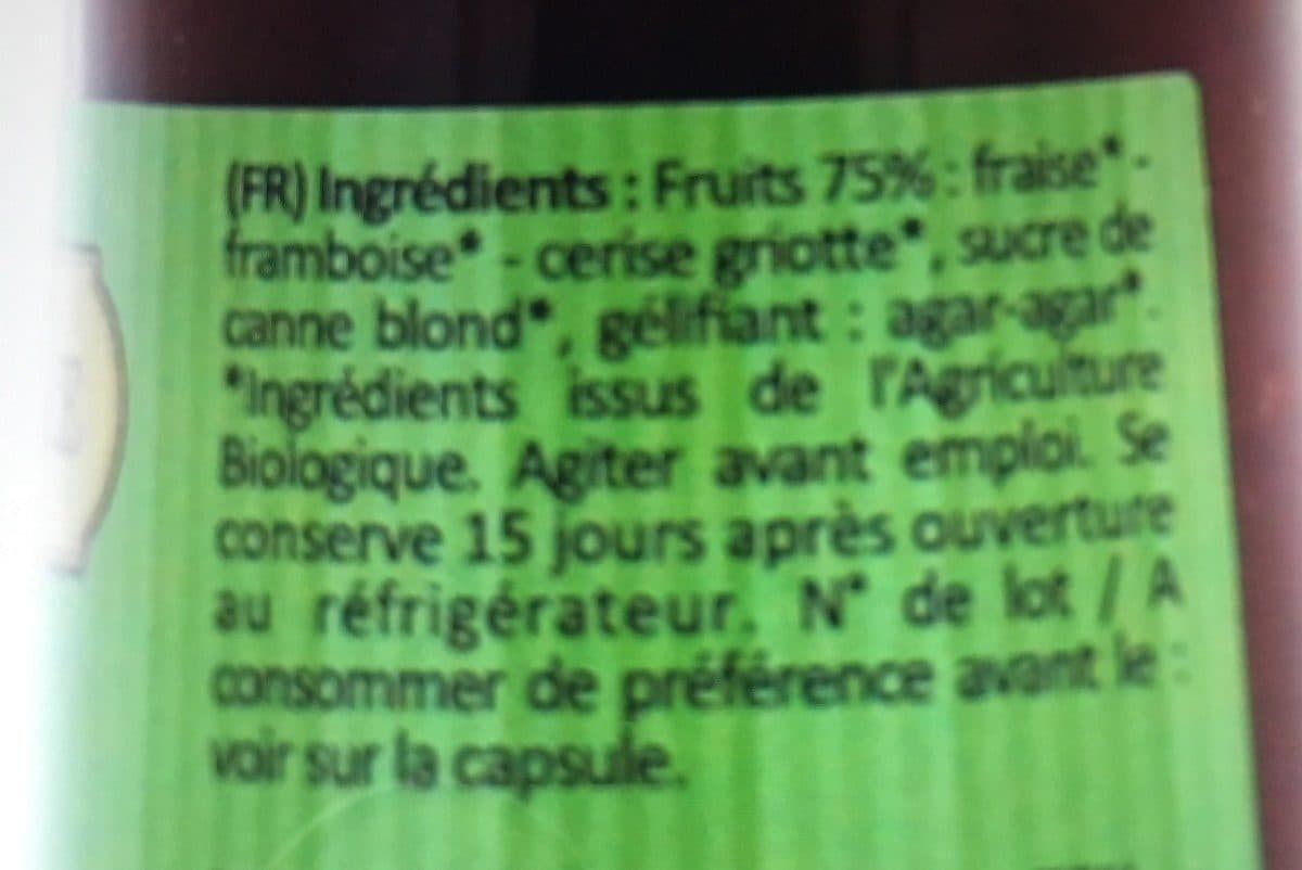 La Pateliere Coulis fruit rouge packshot