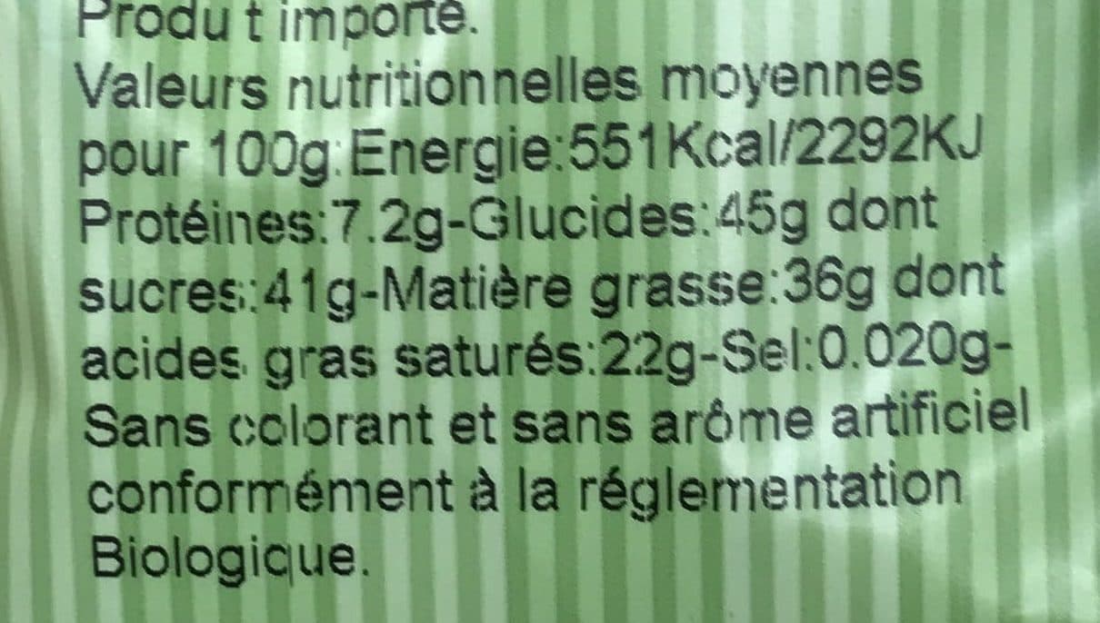 La Patelière Pépites de chocolat bio packshot
