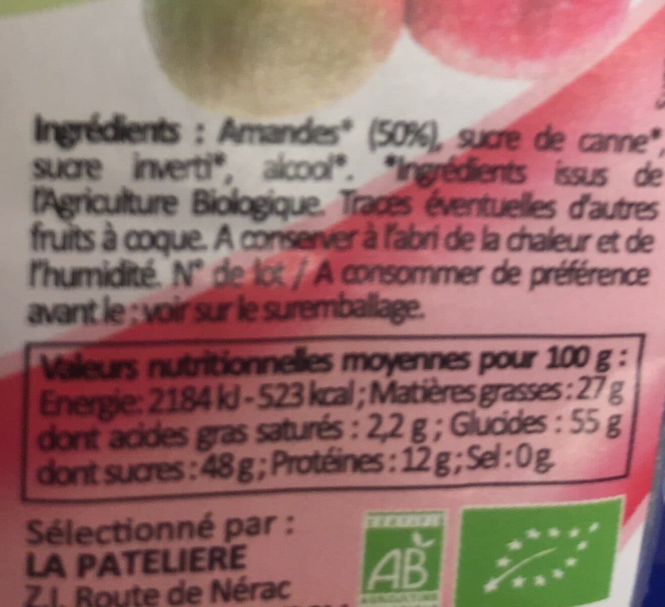 La Patelière Pate d'amande packshot