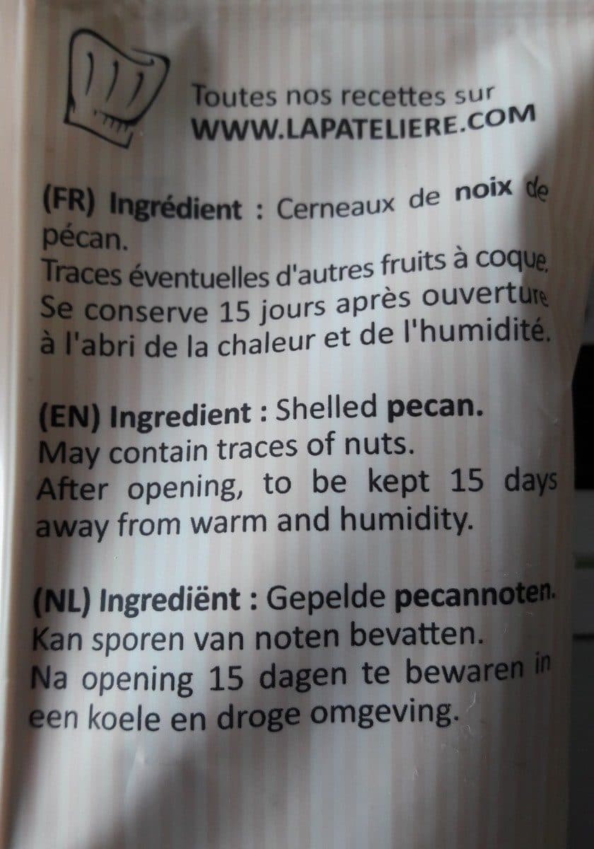 La Pateliere Cerneaux de noix de pécan packshot