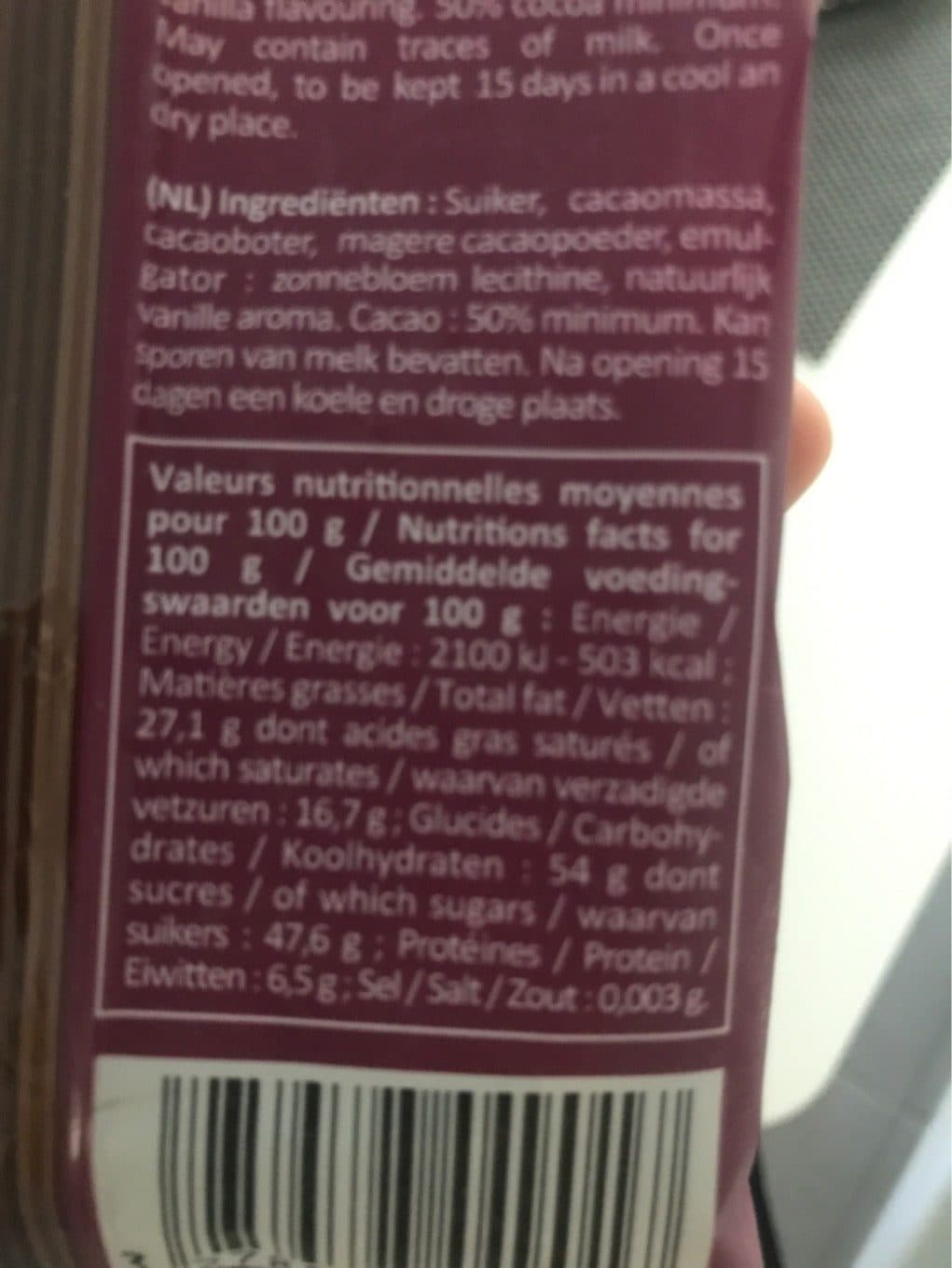 La pateliere Pepites de chocolat La Pateliere packshot