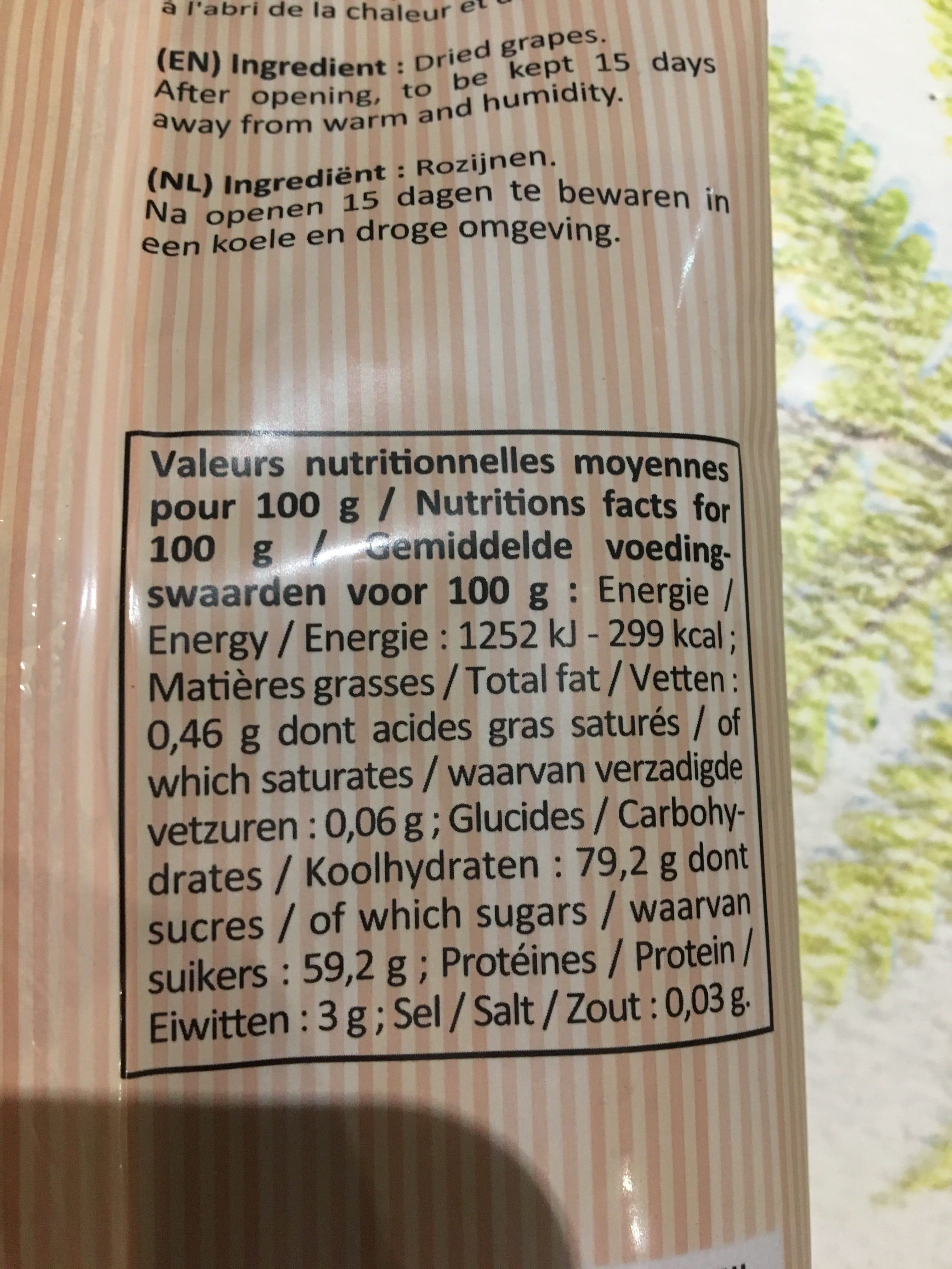 La pateliere Raisins Secs La packshot