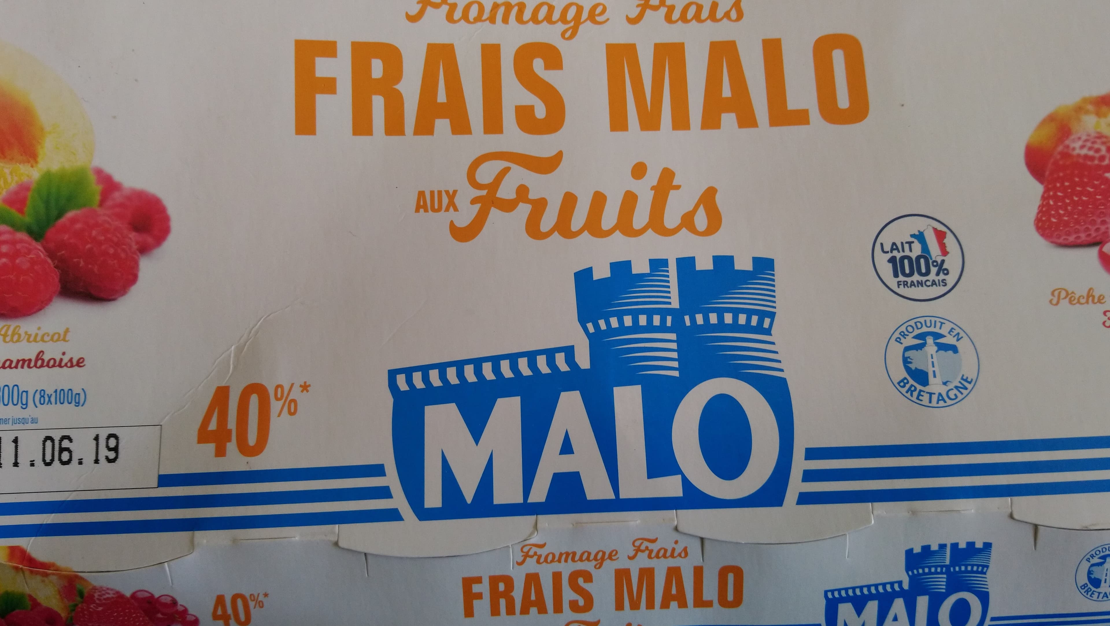 Malo Fromage frais Malo aux fruits packshot