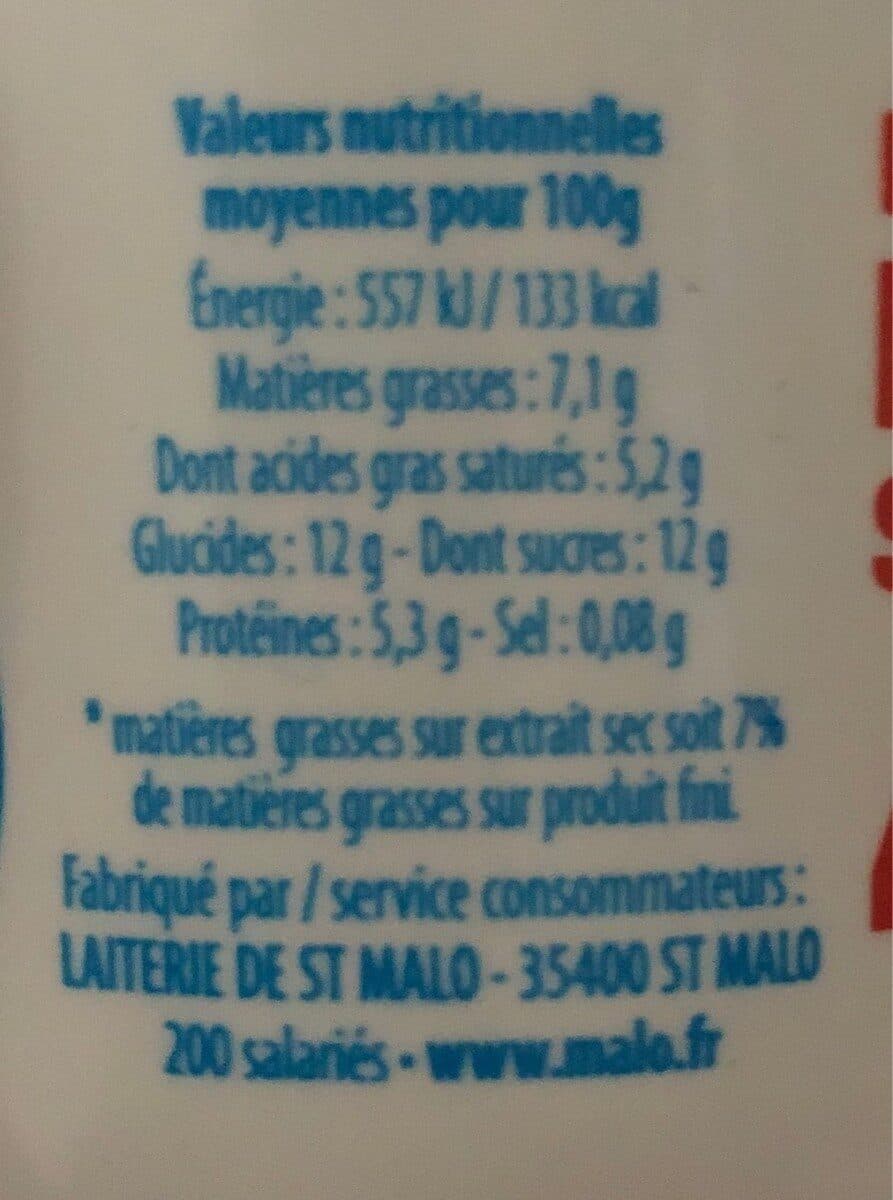 Malo Fromage Frais sucré 40% packshot