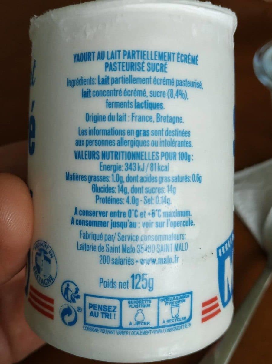 Malo Malo nature sucrée packshot