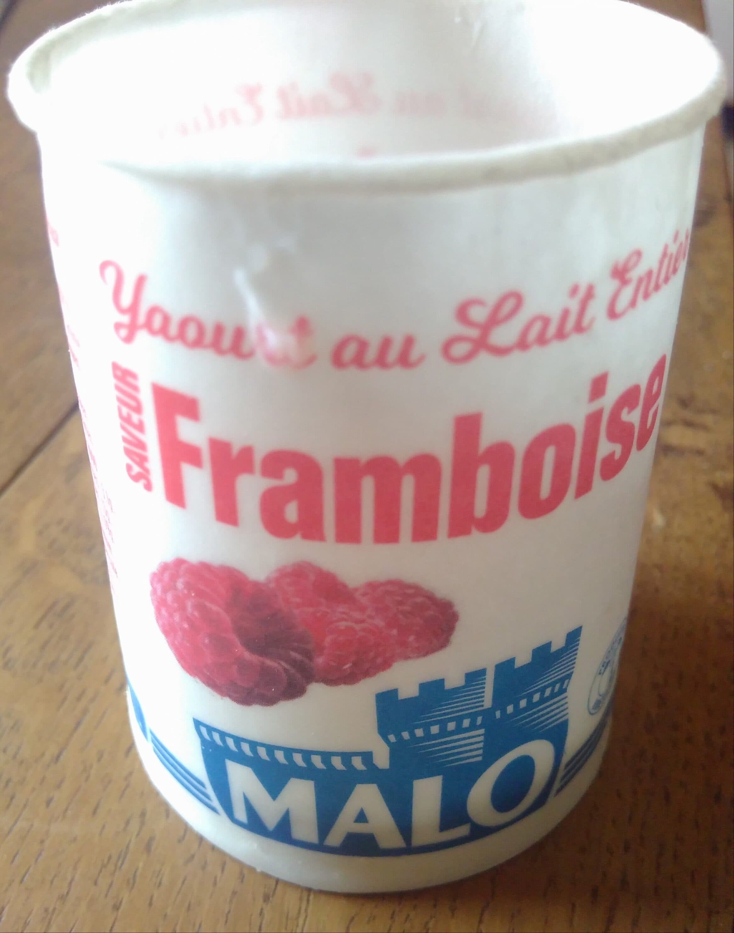 Malo Yaourt au lait entier saveur Framboise packshot