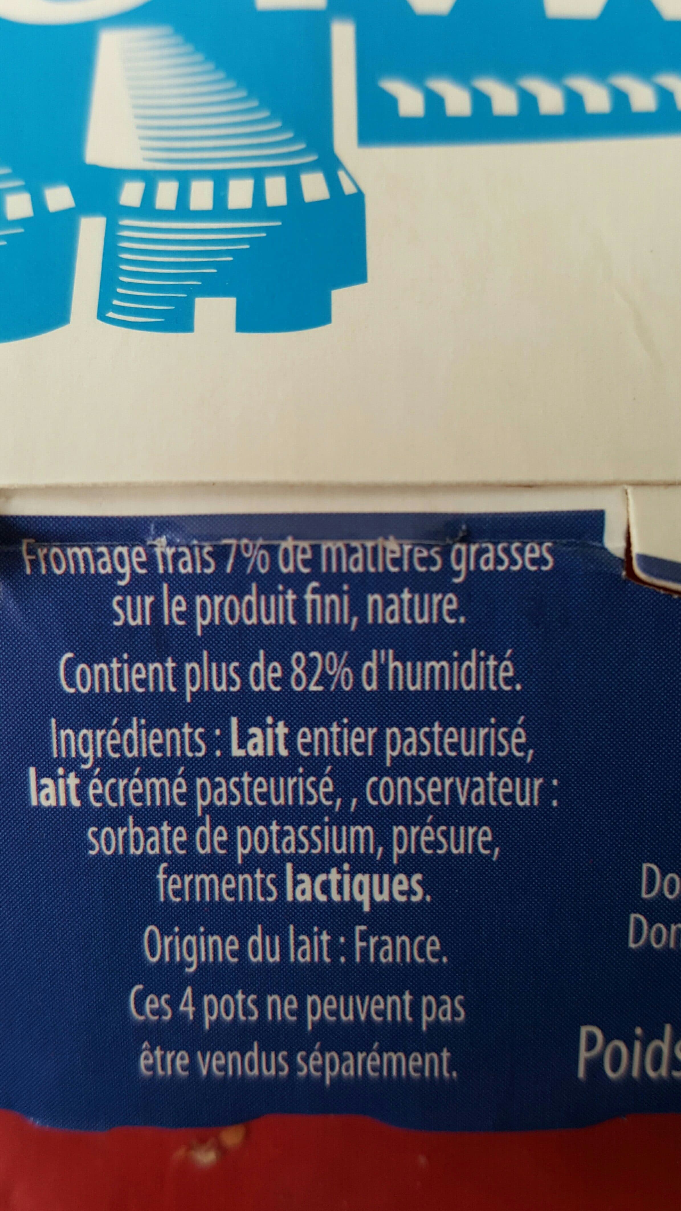 Malo Fromage frais Nature Malo 40%* * Matières grasses sur extrait sec soit 7% de matières grasses sur produit fini. packshot
