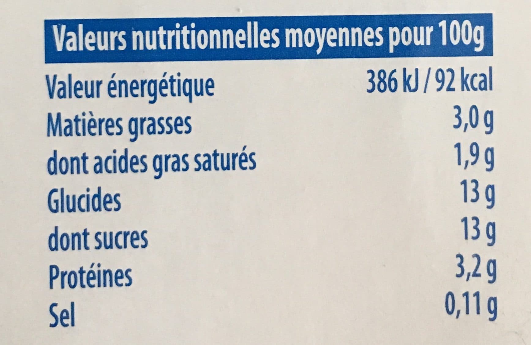 Sans Marque Yaourt sucres au lait entier saveur ananas packshot