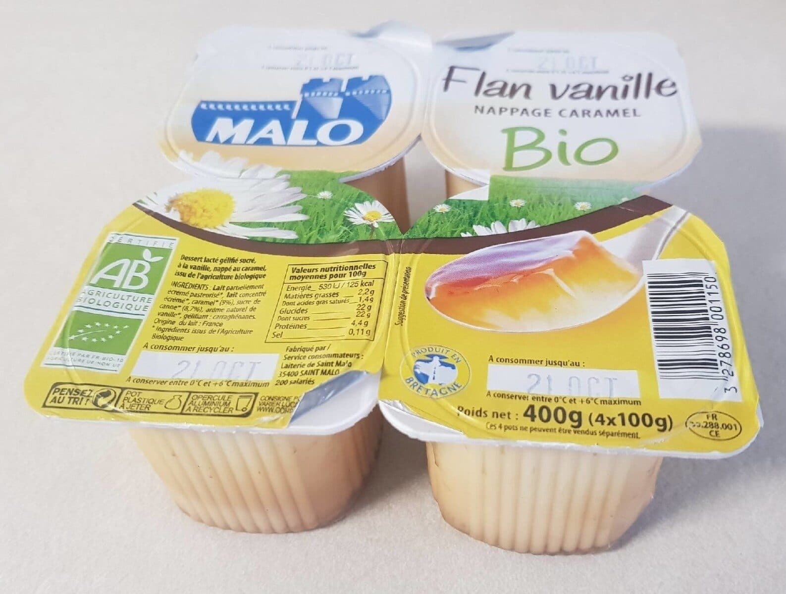 Malo Flan Vanille Nappage Caramel Bio packshot