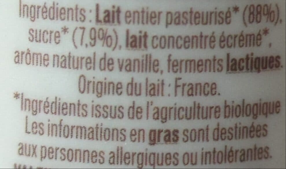 Malo Yaourt à la vanille bio packshot
