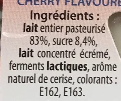 Malo Yaourt au lait entier saveur cerise packshot