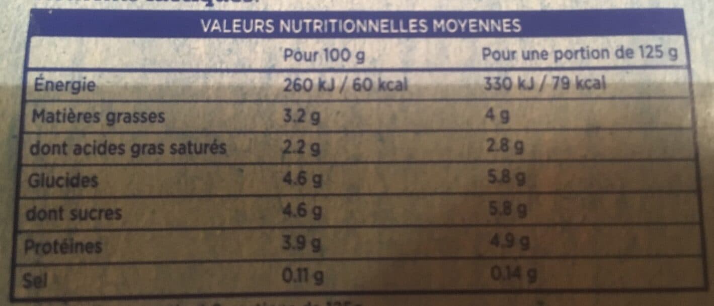 Les 4 Pis Yaourt Nature au lait entier packshot