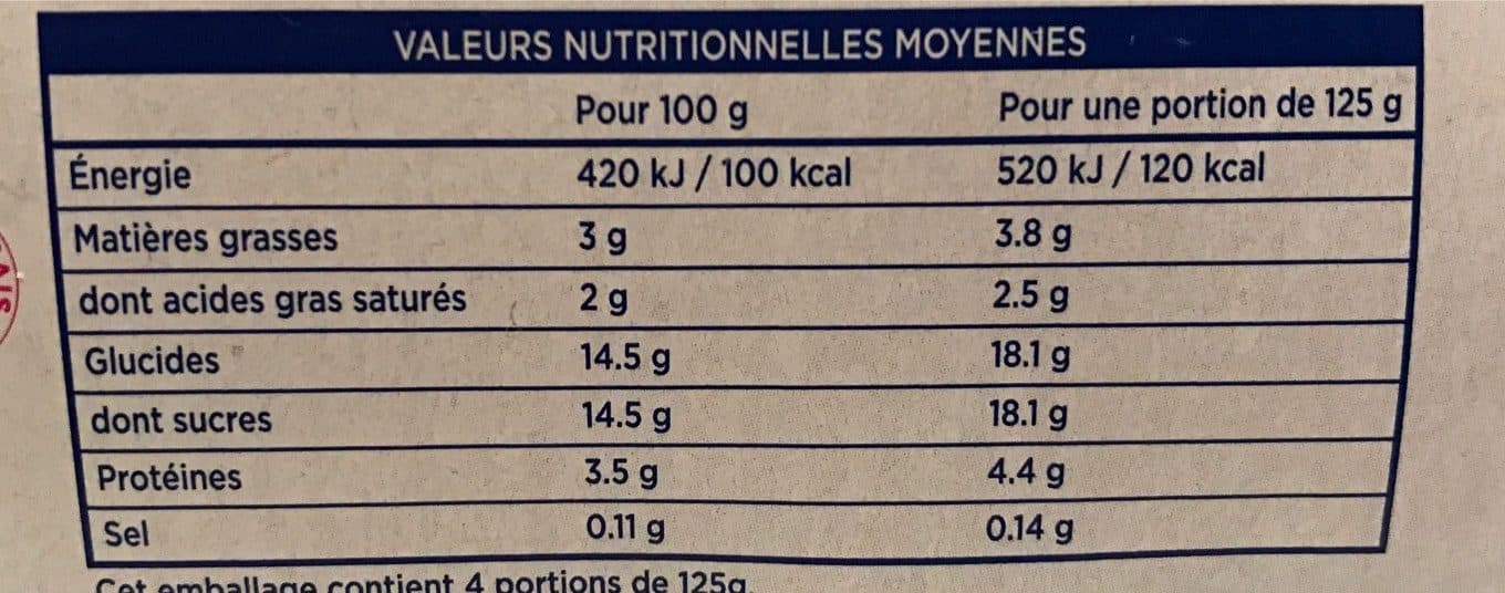 Les 4 Pis Yaourt saveur coco au lait entier packshot