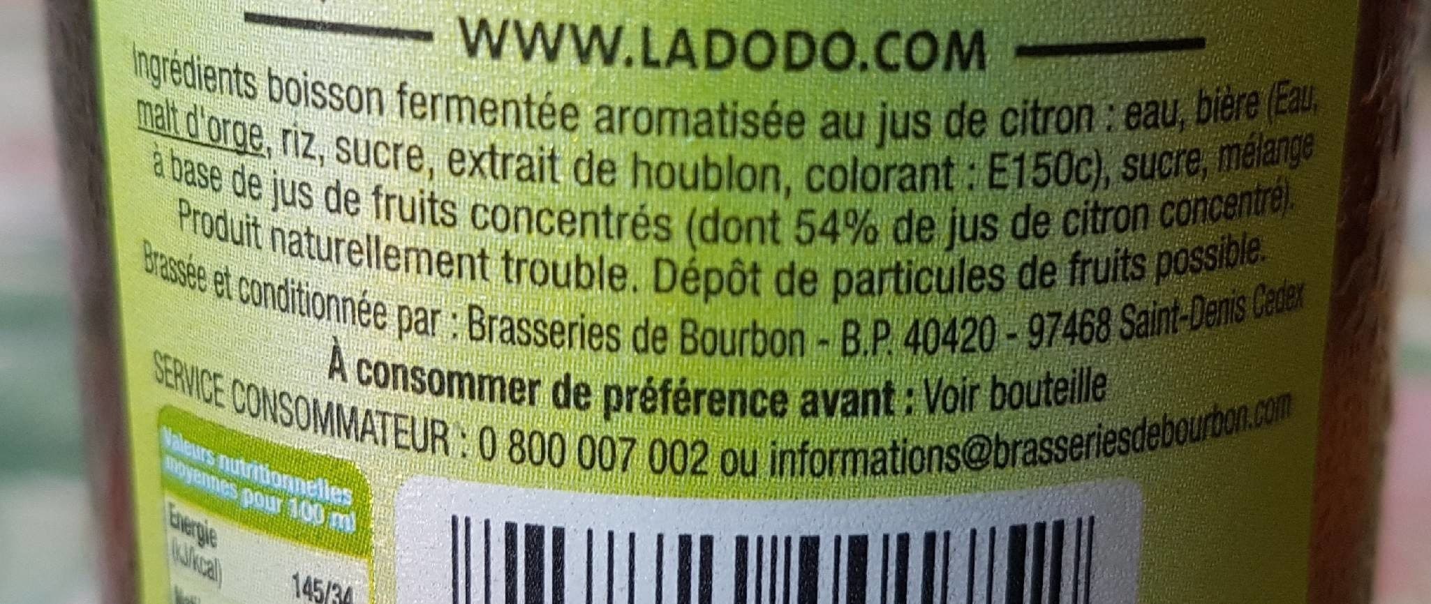 Brasseries de Bourbon Dodo radler packshot
