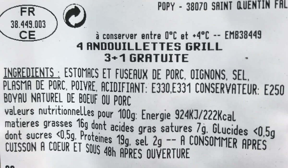 Open Food Facts Andouillette packshot