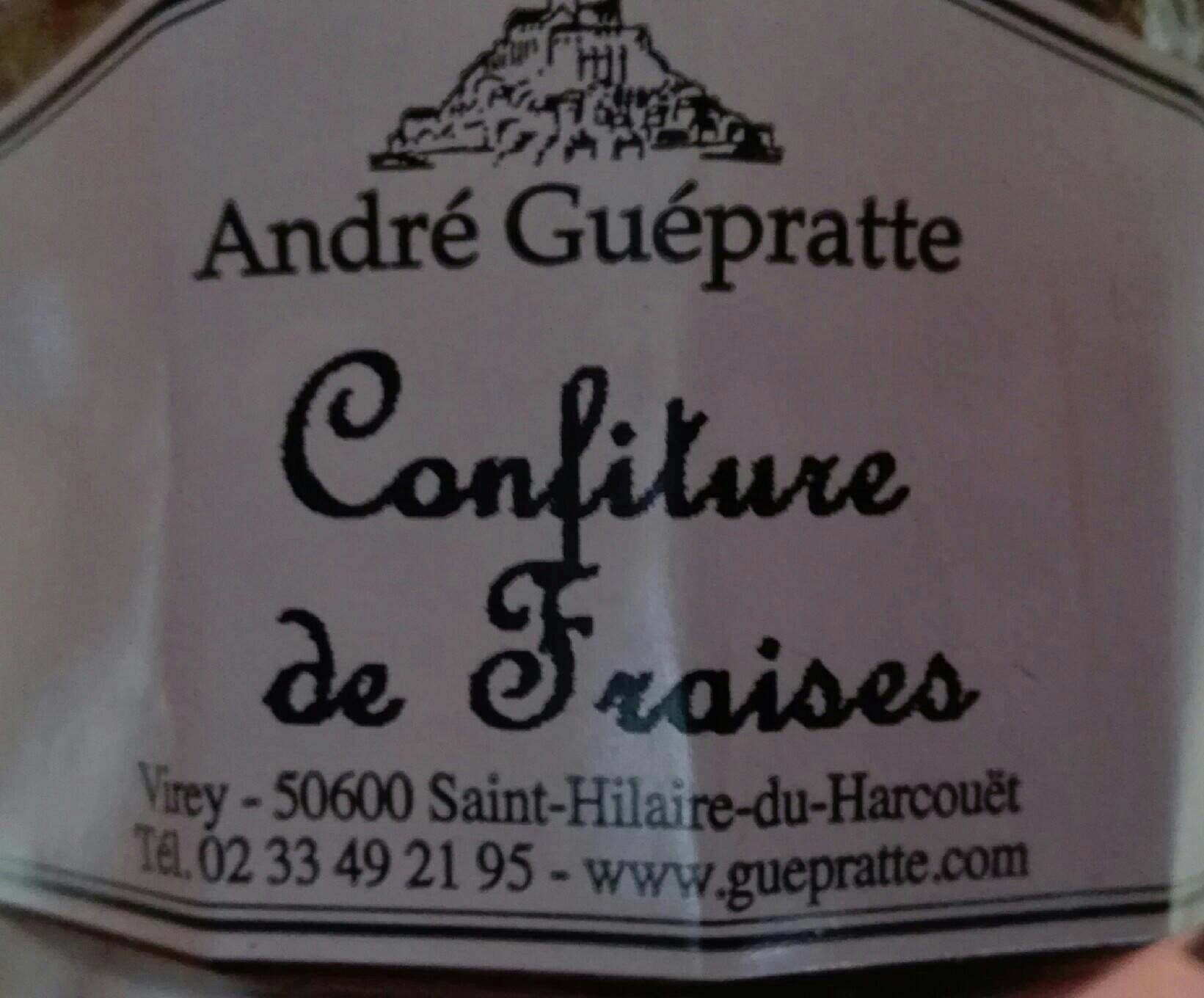 André Guépratte Confiture de fraises packshot