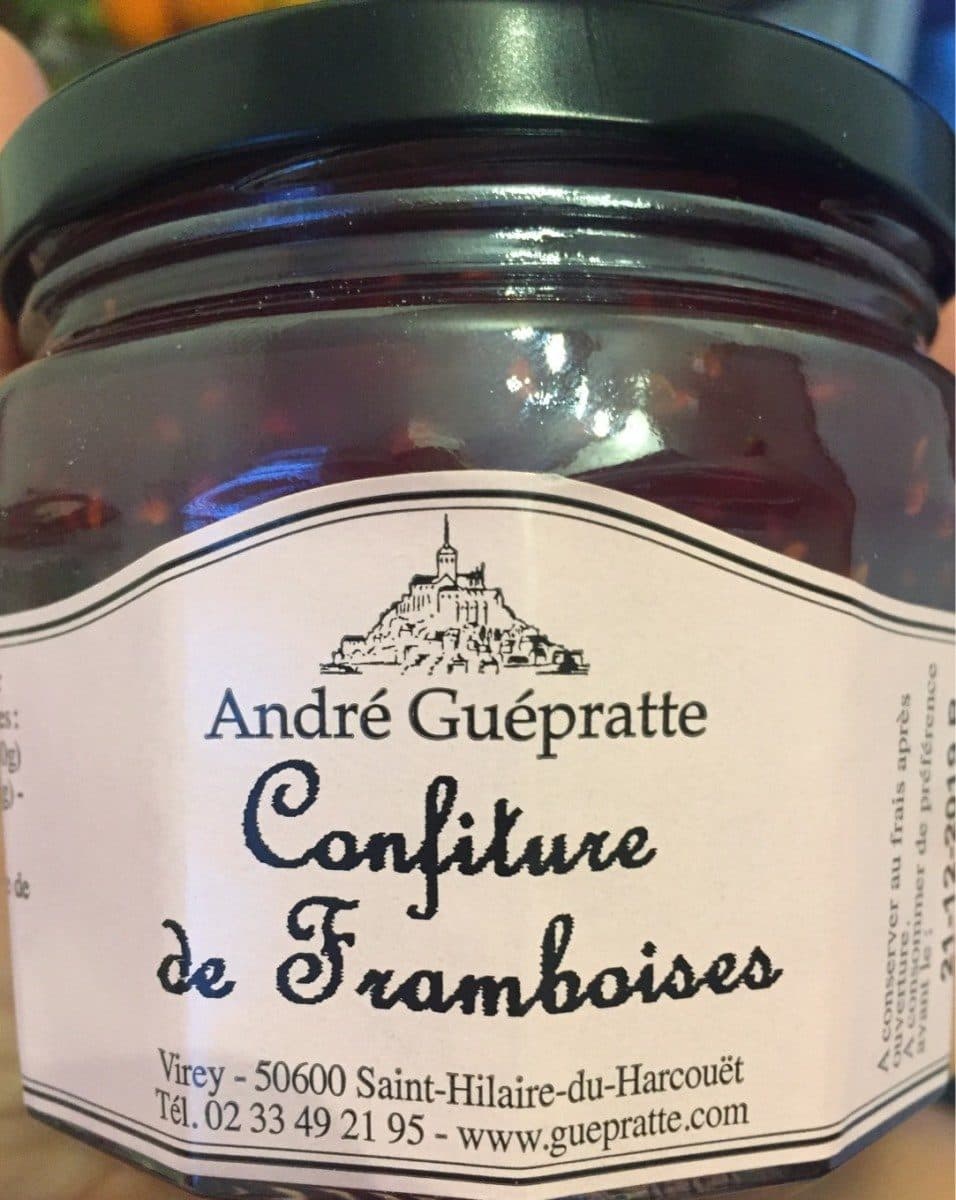 André Guépratte Confiture de framboises packshot