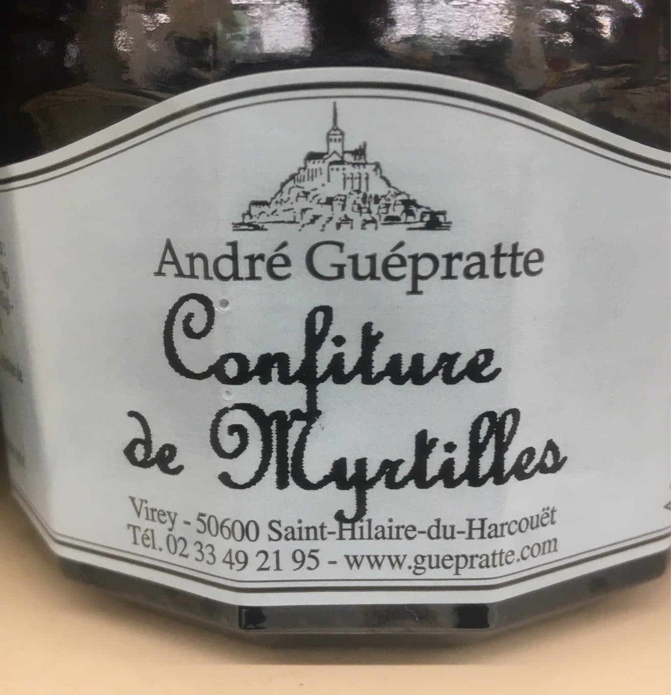 André Guépratte Confiture de Myrtilles packshot
