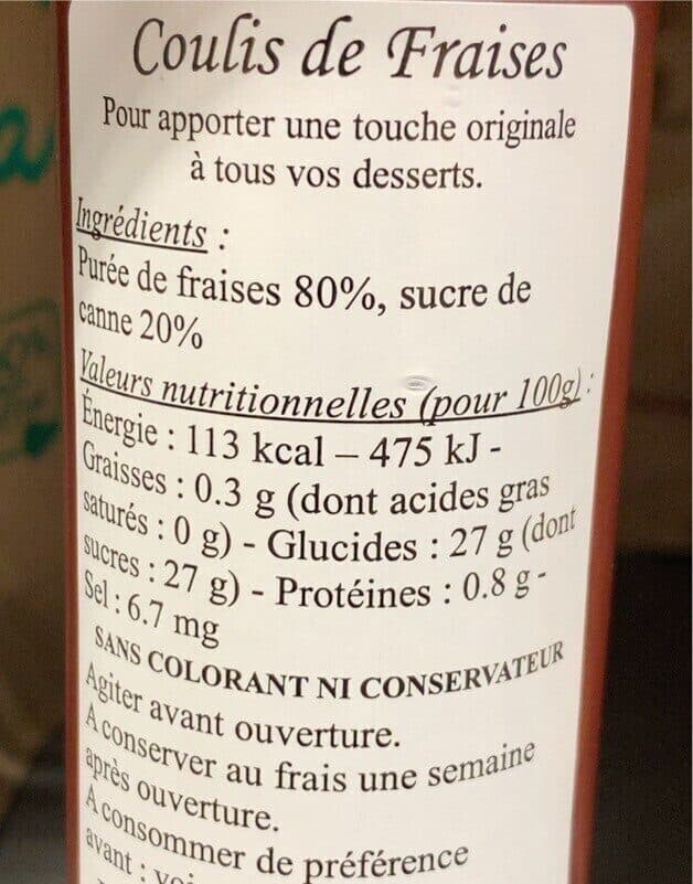 André Guépratte Coulis de fraise packshot