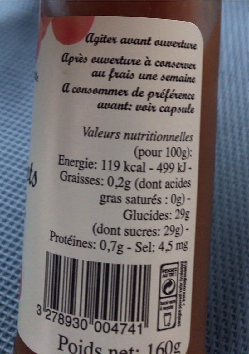 André Guépartte Coulis d'Abricot packshot