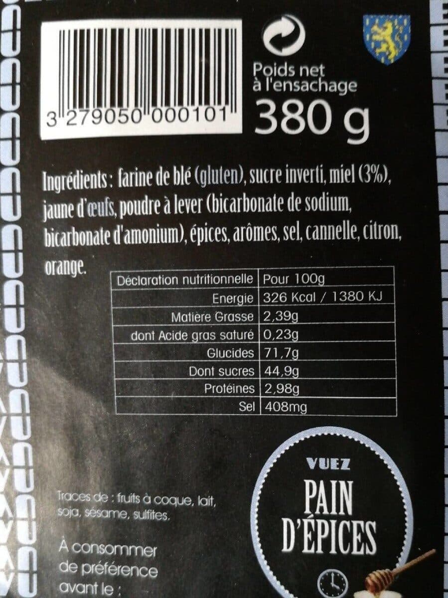 Vuez Pain d'epice VUEZ packshot
