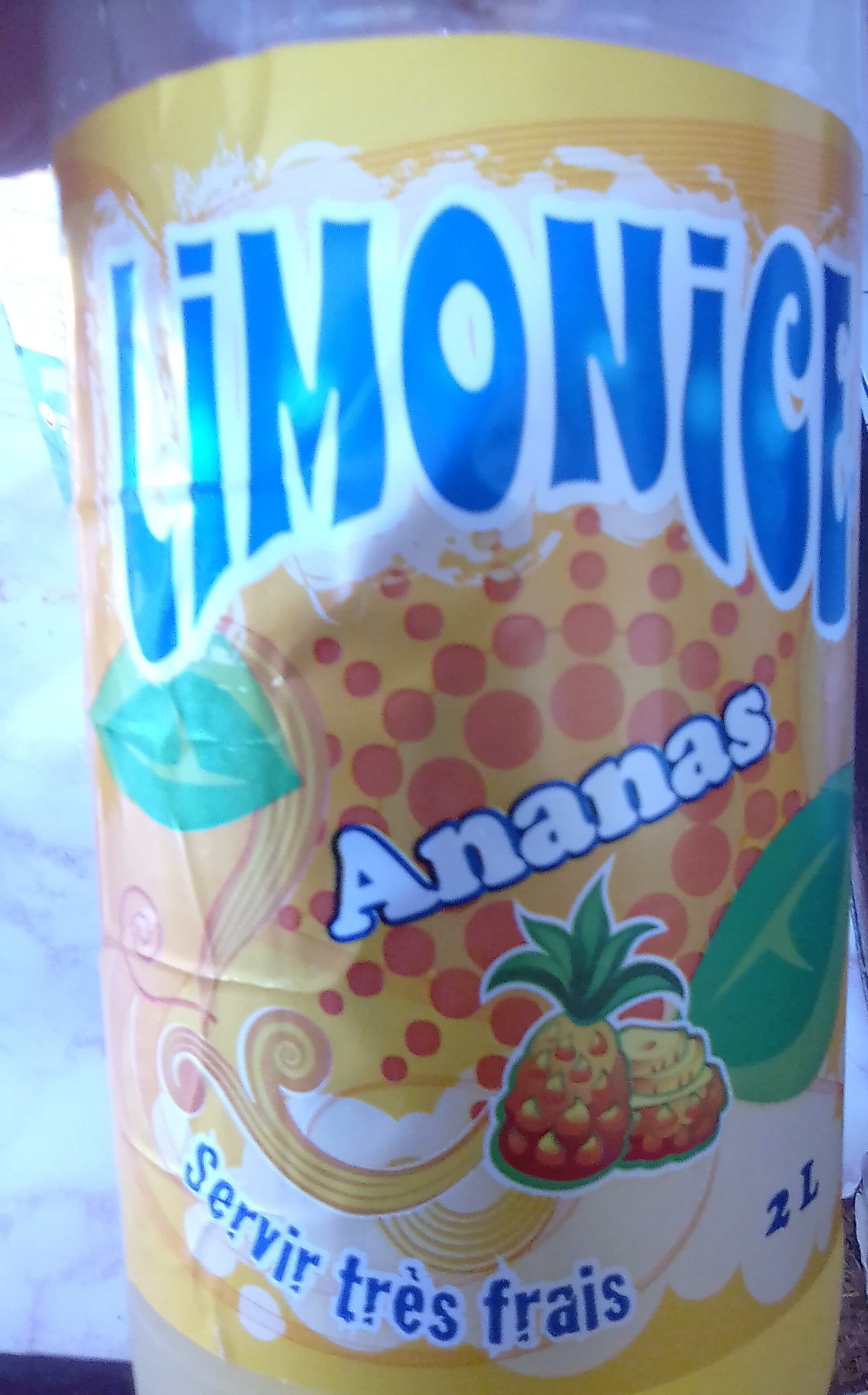 Open Food Facts Limonade ananas 2 litres packshot