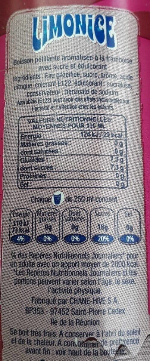 Open Food Facts Boisson pétillante aromatisée packshot