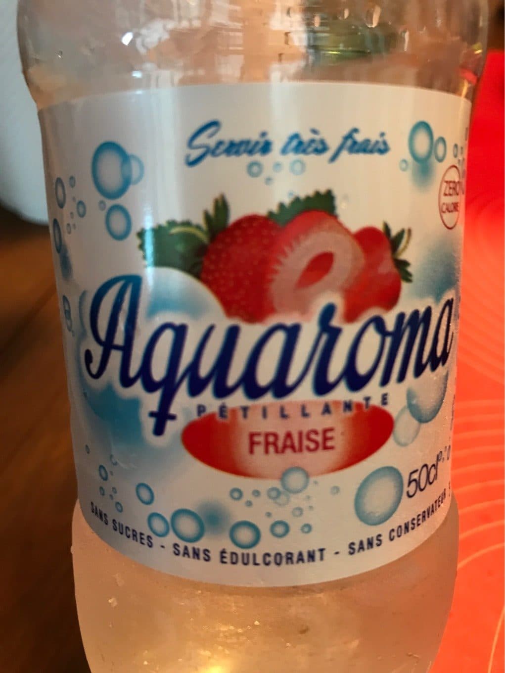 Aquaroma Aquaroma petillante fraise packshot