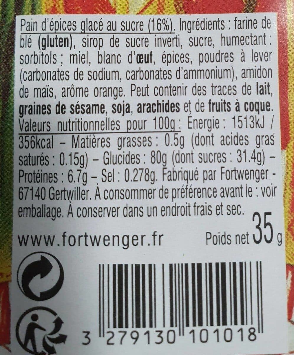 Fortwenger Pain d’épice glacé au sucre packshot