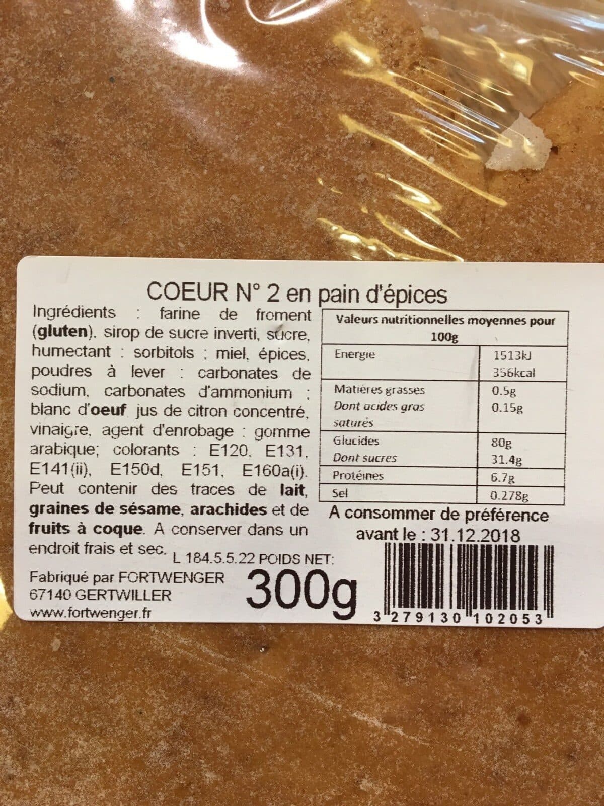 Fortwenger Coeur N2 en pain d'épices packshot