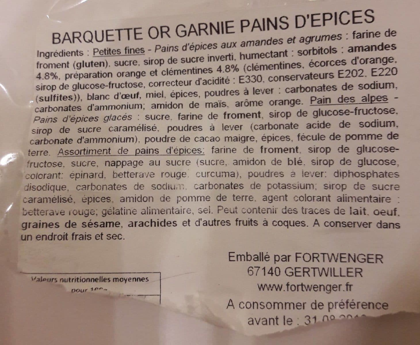 Fortwenger Pains D'épices packshot