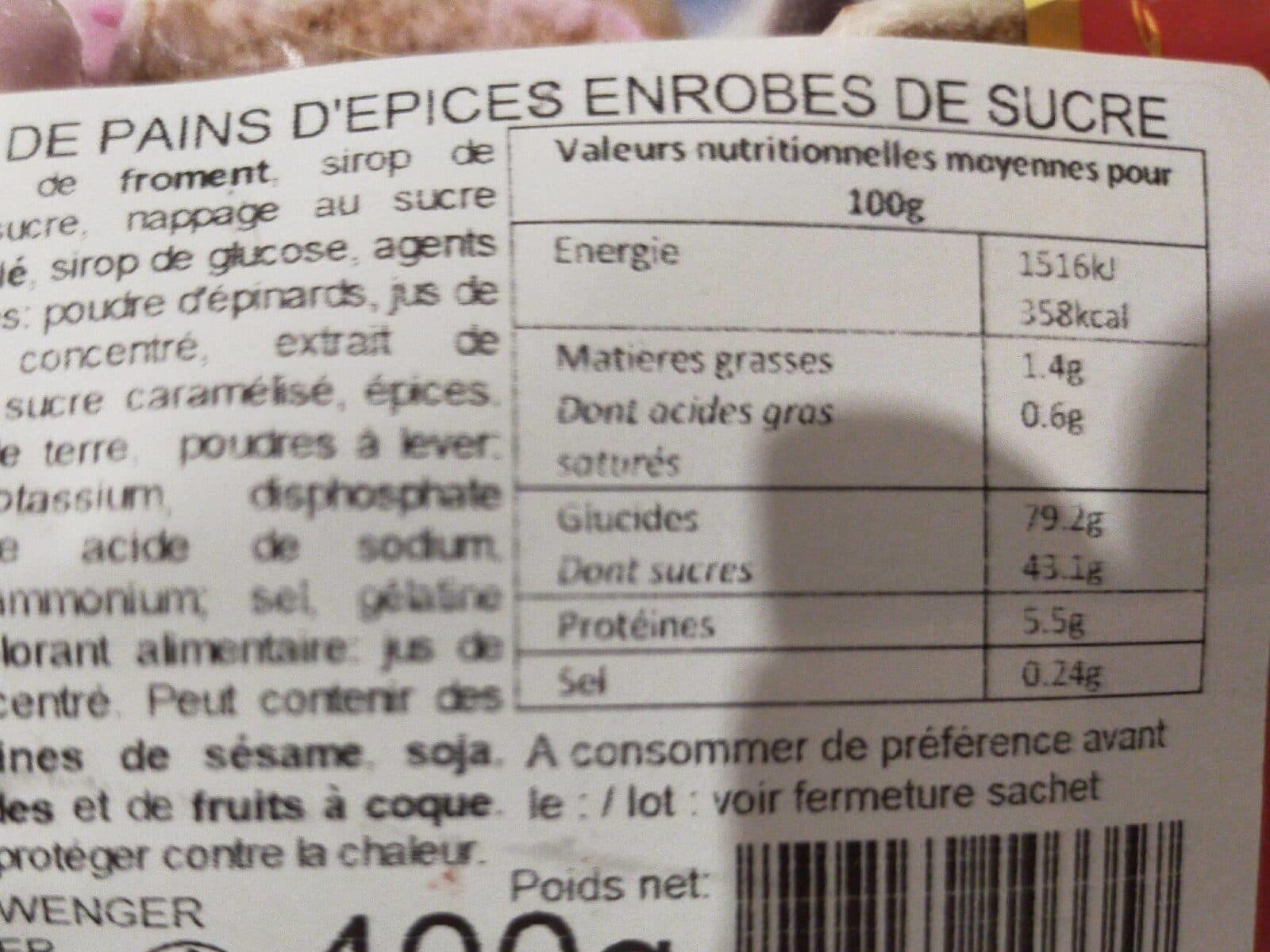 Fortwenger Pains d'épices enrobés de sucre packshot