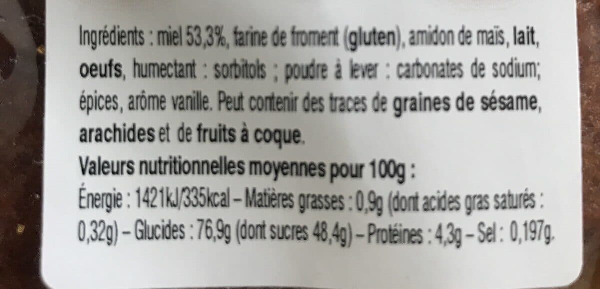 Fortwenger Gourmand au miel nature packshot