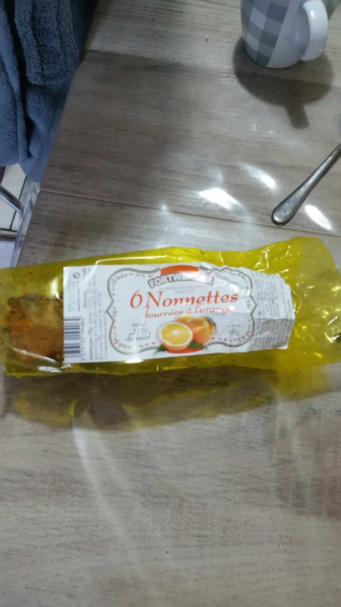 fortwenger 6 nonnettes fourées à l'orange packshot