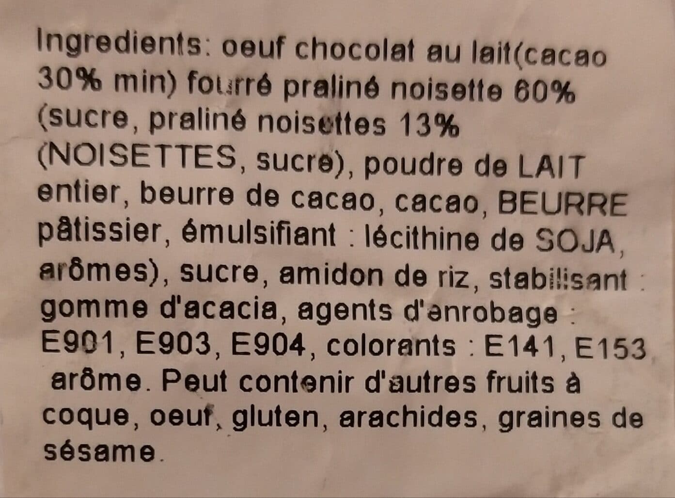 Adam Œufs de cigogne au praliné packshot