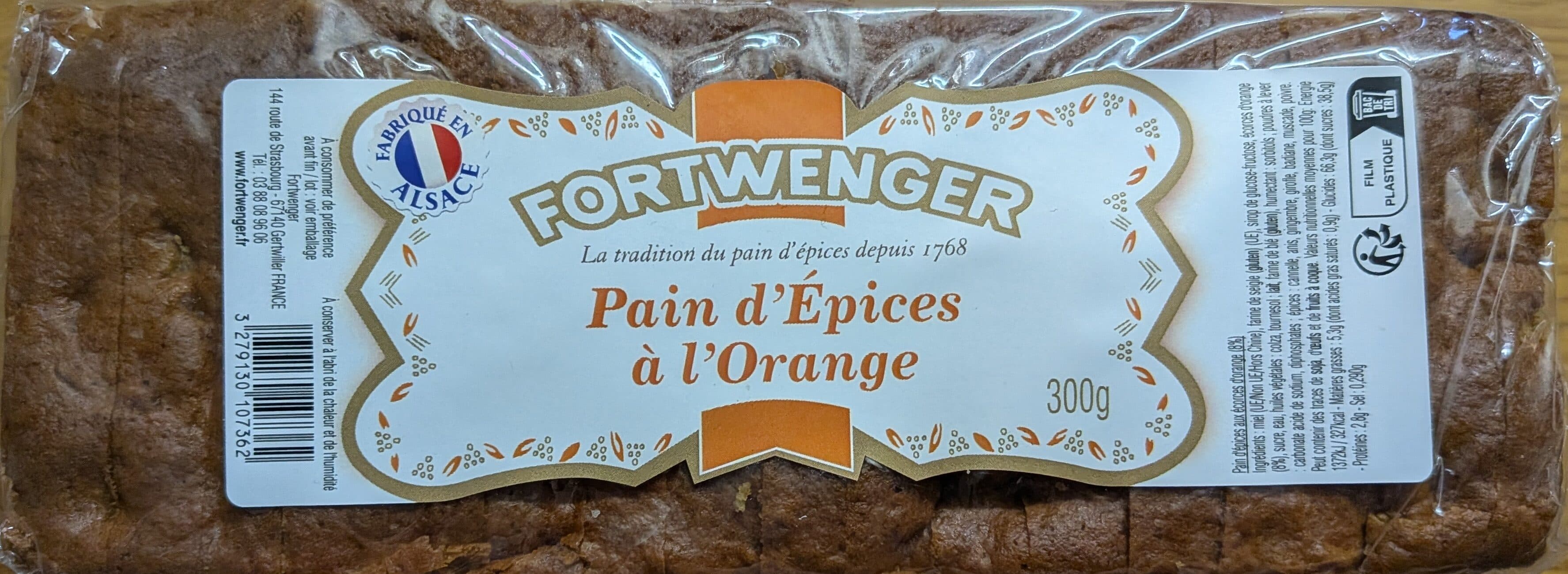 Fortwenger Pain d'épices à l'orange packshot