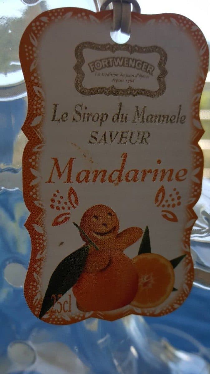 Fortwenger Sirop saveur mandarine packshot