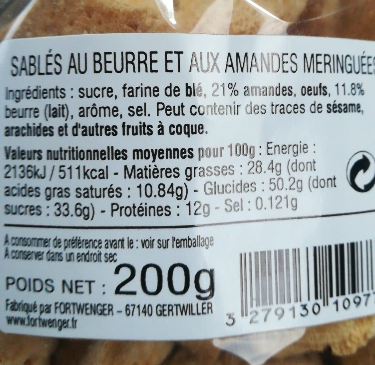 Fortwenger Monts d'amandes packshot