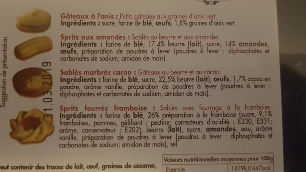 Open Food Facts Assortiment de Petits Biscuits packshot