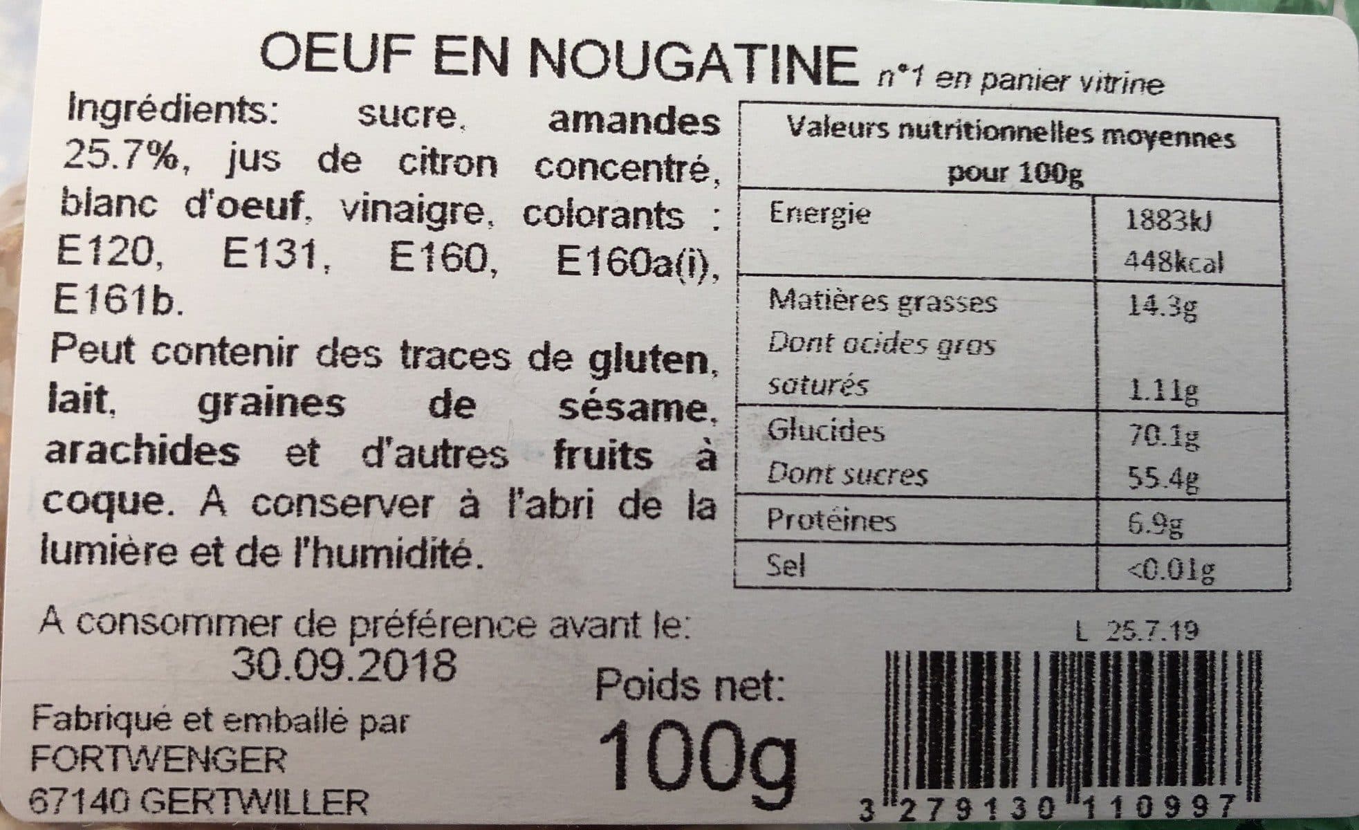 Fortwenger Nougatine artisanale packshot
