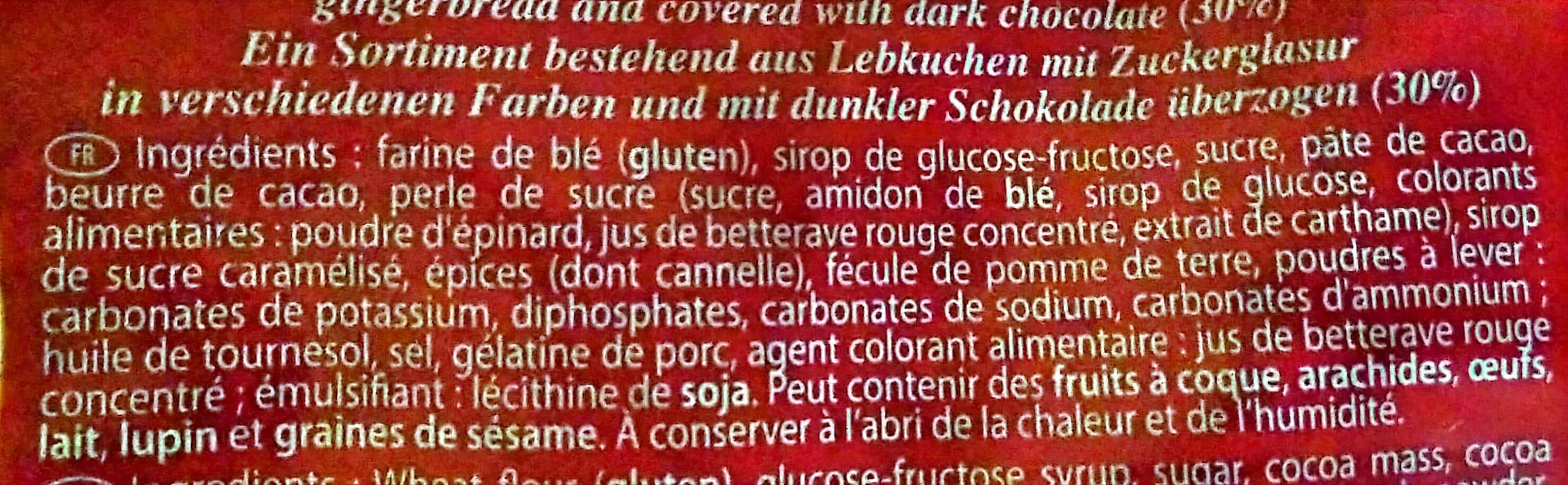 Fortwenger Assortiment de pains d'épices enrobés de sucre et de chocolat packshot