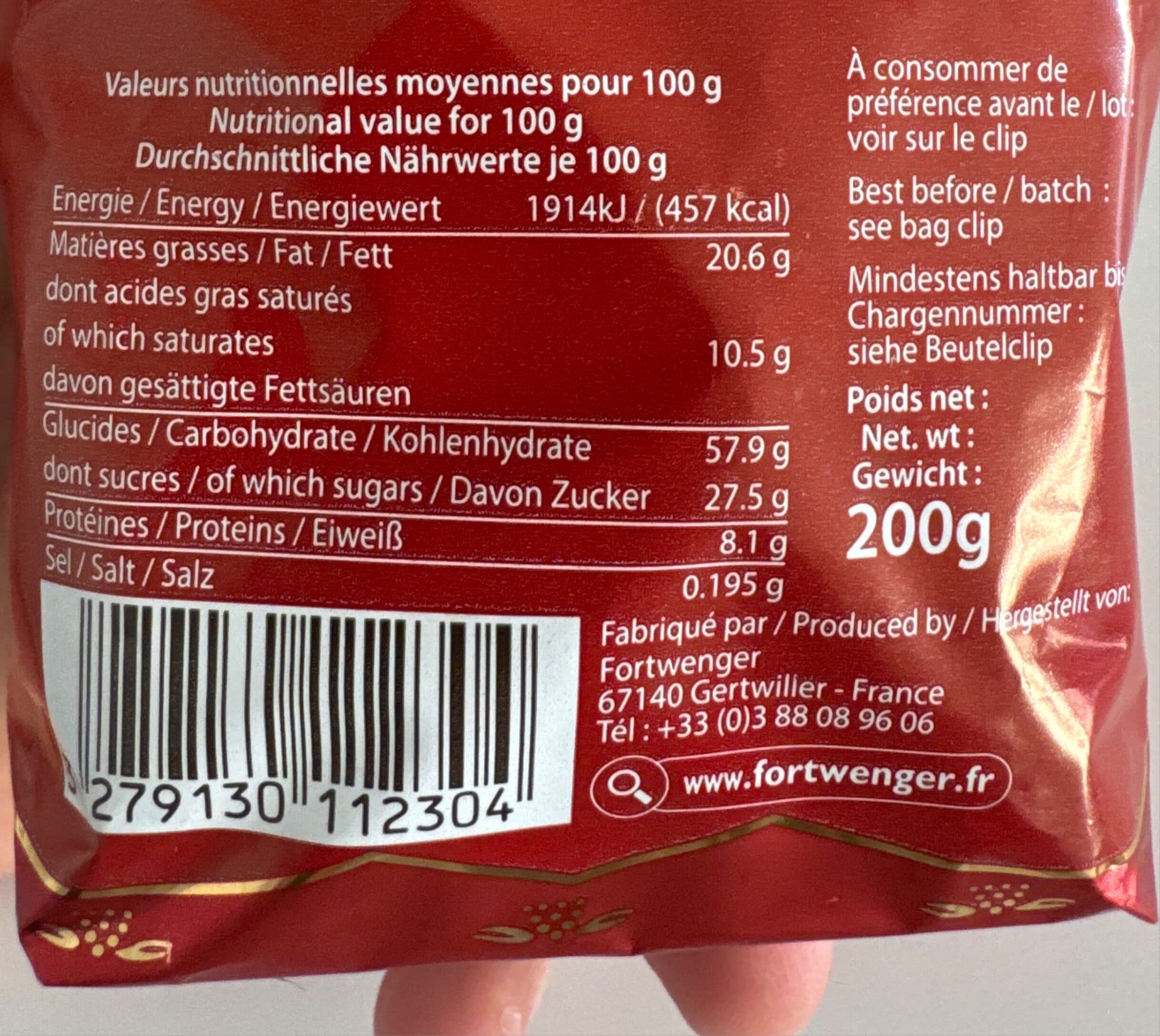 Fortwenger Mini stollen à la mirabelle packshot