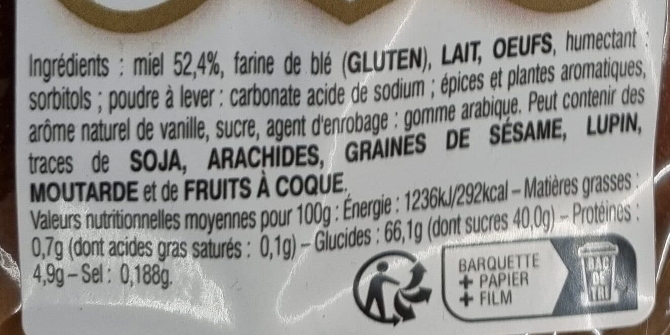 Fortwenger Gourmand au miel nature packshot