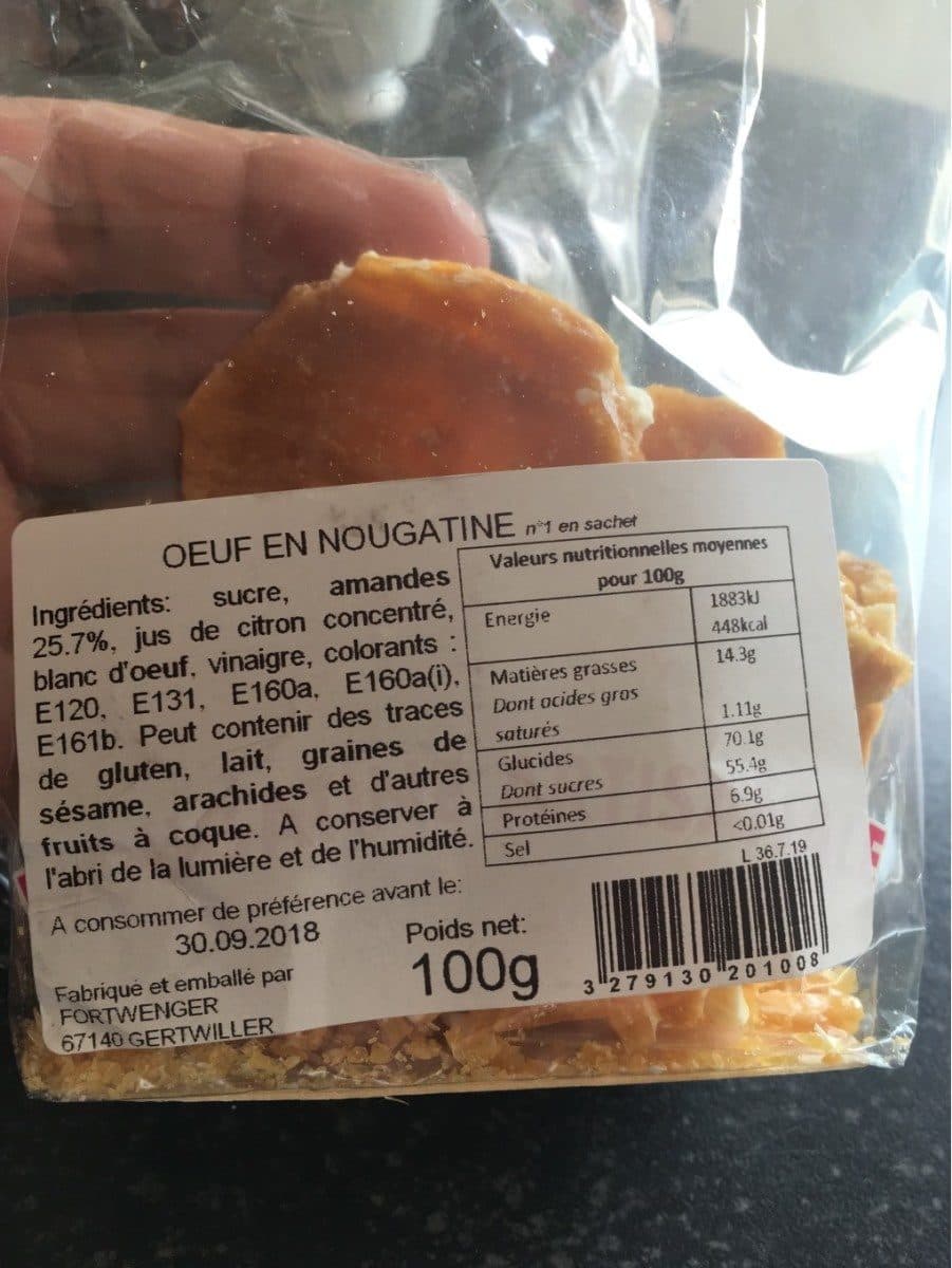 Fortwenger Œuf en nougatine packshot