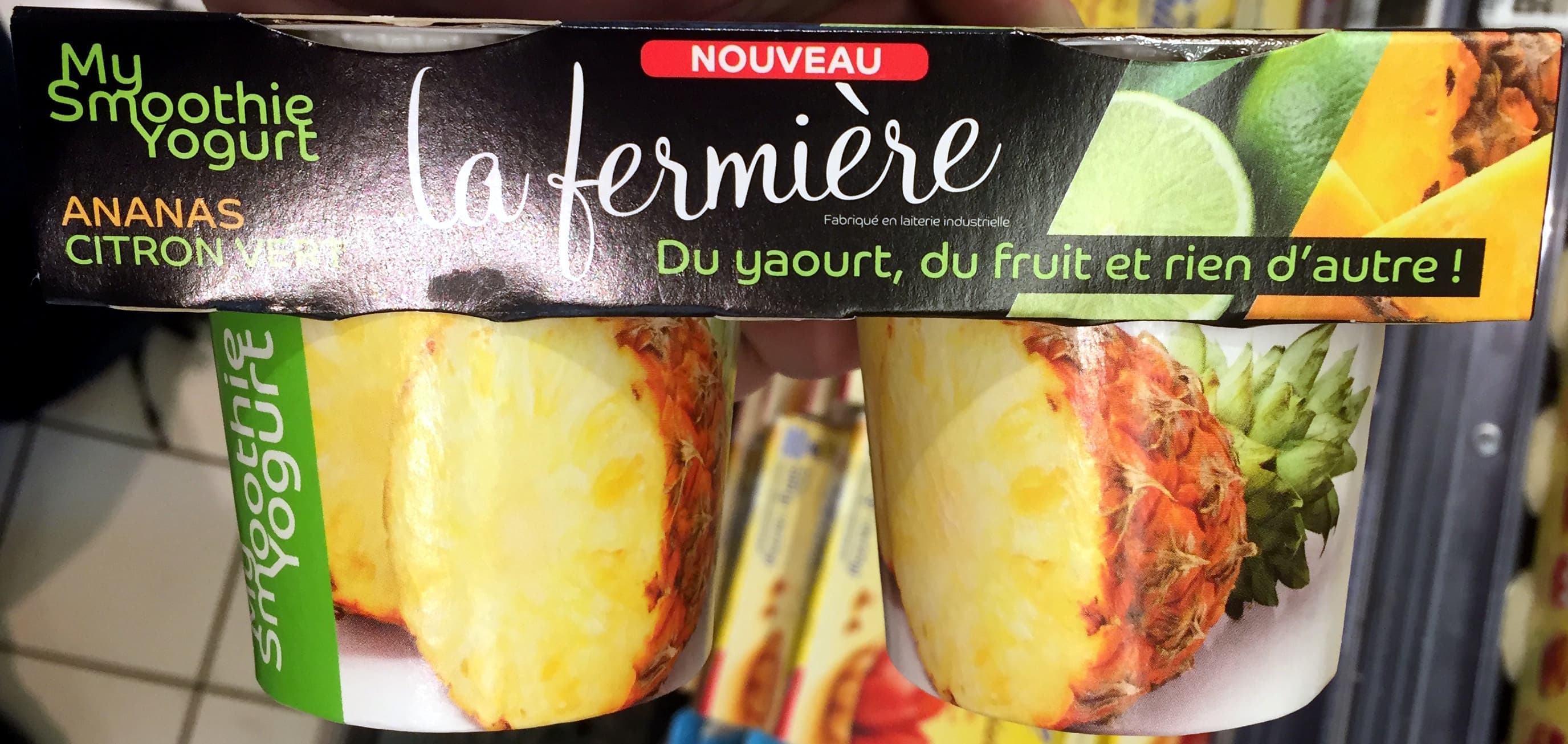 La fermiere My Smoothie Yogurt Ananas-Citron Vert packshot