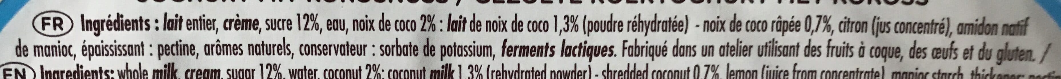 La fermiere Le Yaourt Onctueux à la Noix de Coco packshot