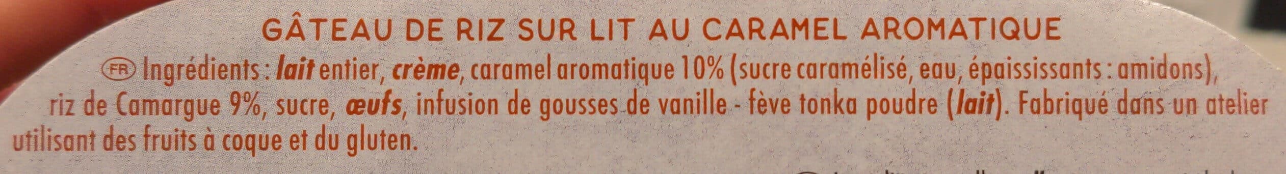 La Fermière Gâteau de riz sur lit de caramel packshot