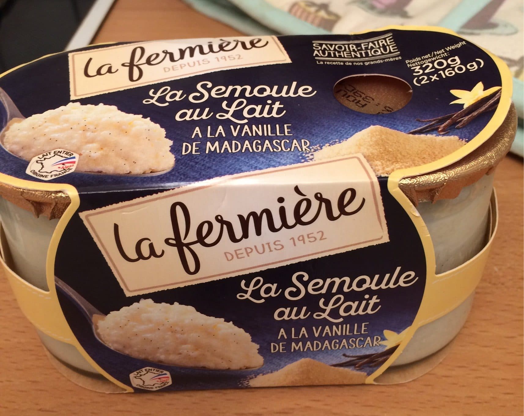 La Fermiere Semoule au Lait packshot
