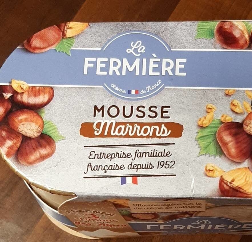 La Fermière Mousse à la crème de marron packshot
