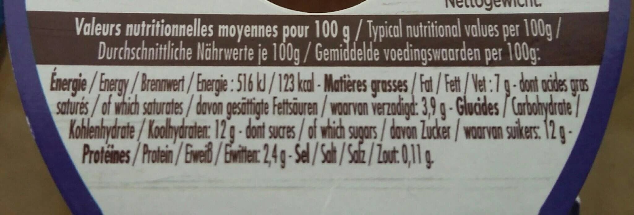 La Fermière La fermiere, Yaourt gourmand a la mure et myrtille packshot